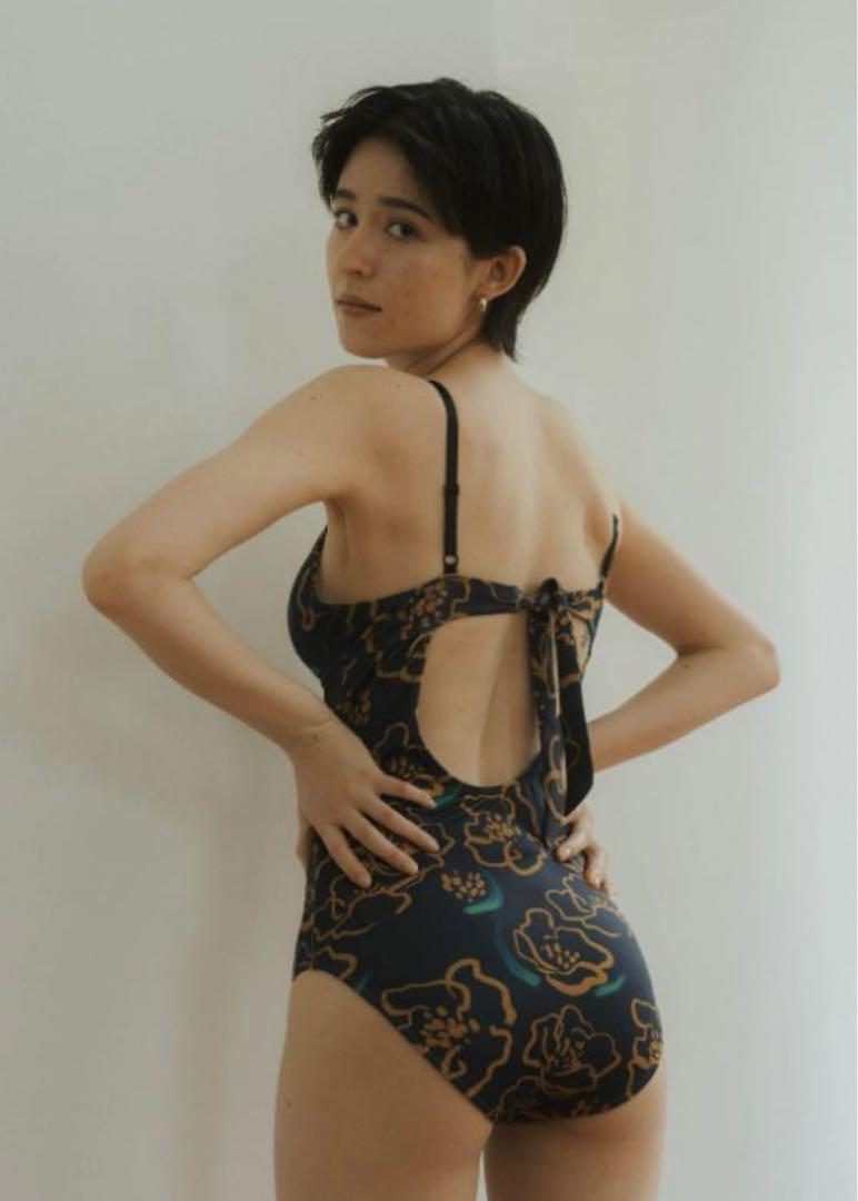 Knuth Marf flower paint swimwear