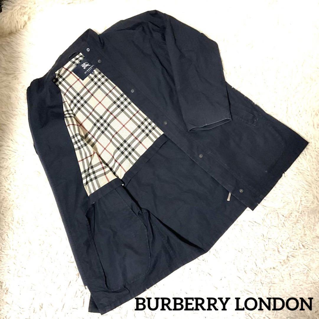 美品✨️BUBERRY LONDON カシミア ノバチェック ステンカラーコート BURBERRY バーバリー PRESTIGE COLLECTION ノバチェック シルク