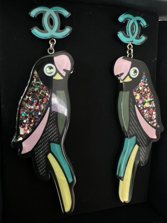 CHANEL シャネル オウムピアス 希少✦ฺ