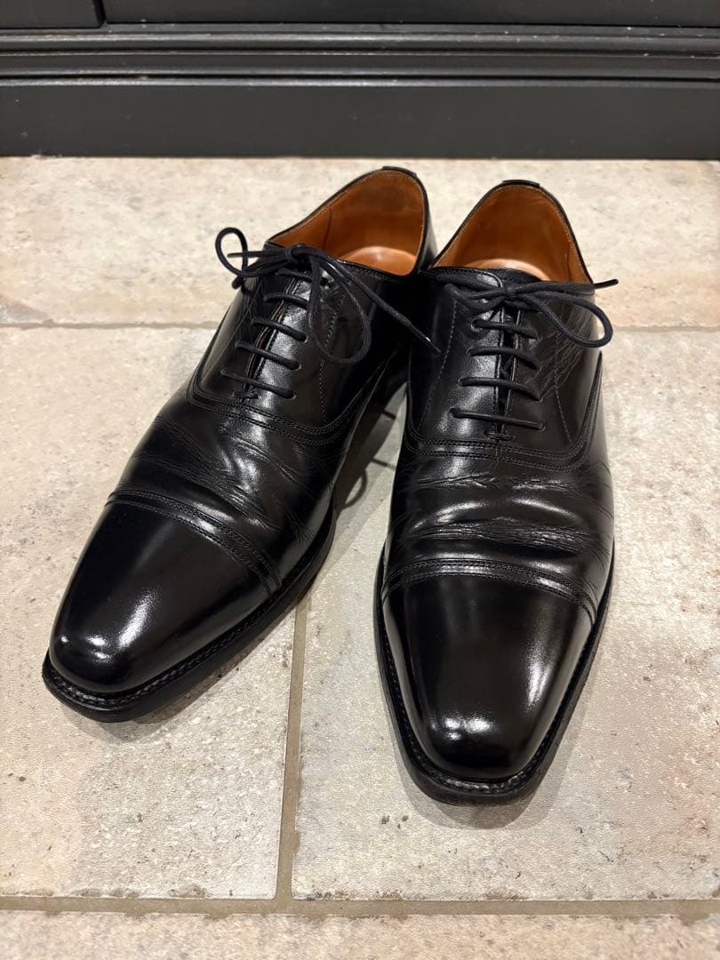 SCOTCH GRAIN ベルオム ストレートチップ 758 25cm ブラック25cm SCOTCH GRAIN