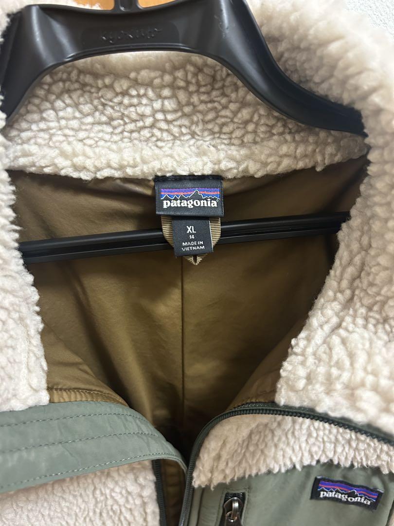 Patagonia XSフリースジャケット ベージュ・オリーブ patagonia レトロX XLサイズフリース カーキ&ベージュ