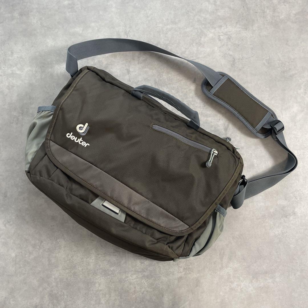 old deuter ドイター グレー メッセンジャーバッグ 古着 y2k
