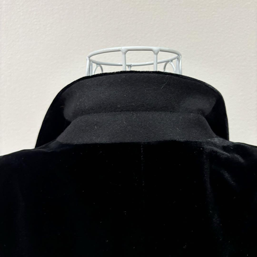 美品】Christian Dior ベロア ショート丈ジャケット紺 ネイビーL