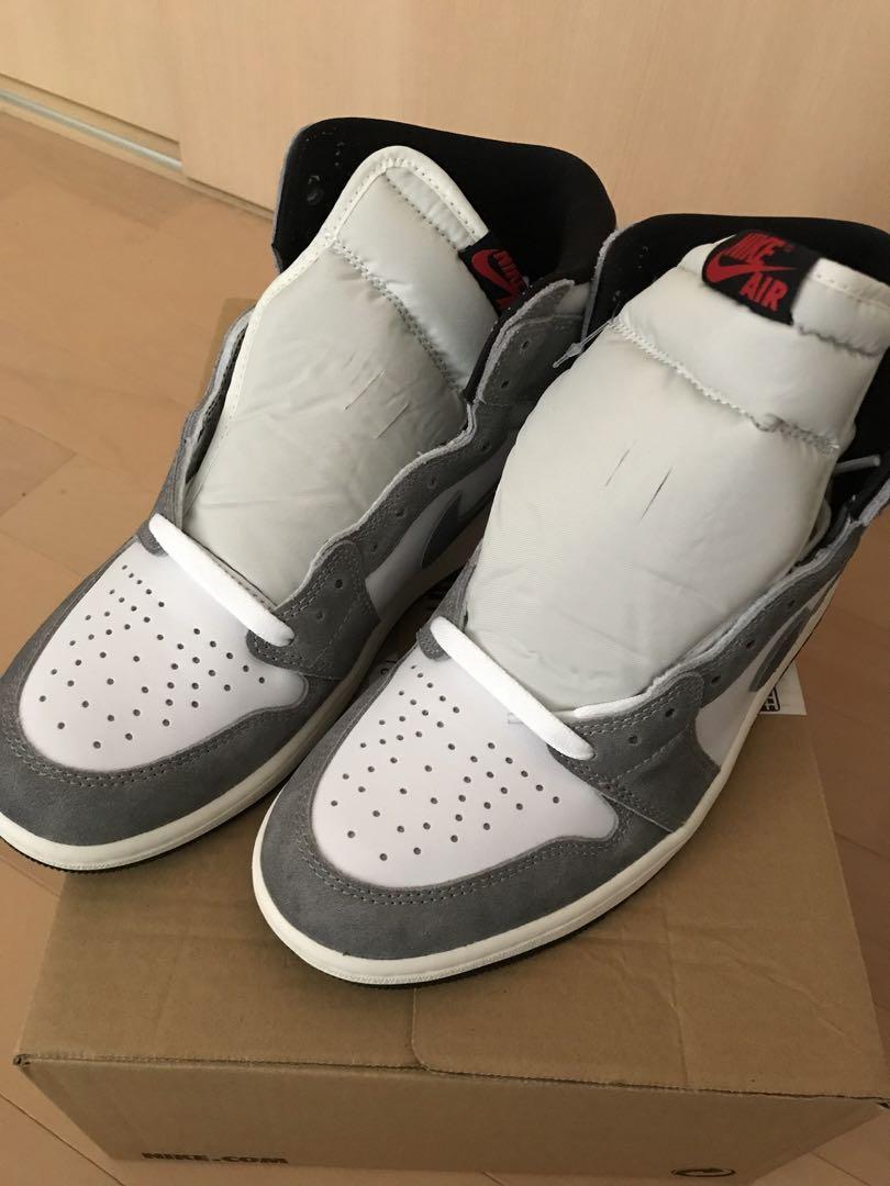 Nike Air Jordan 1 Black and Smoke Grey