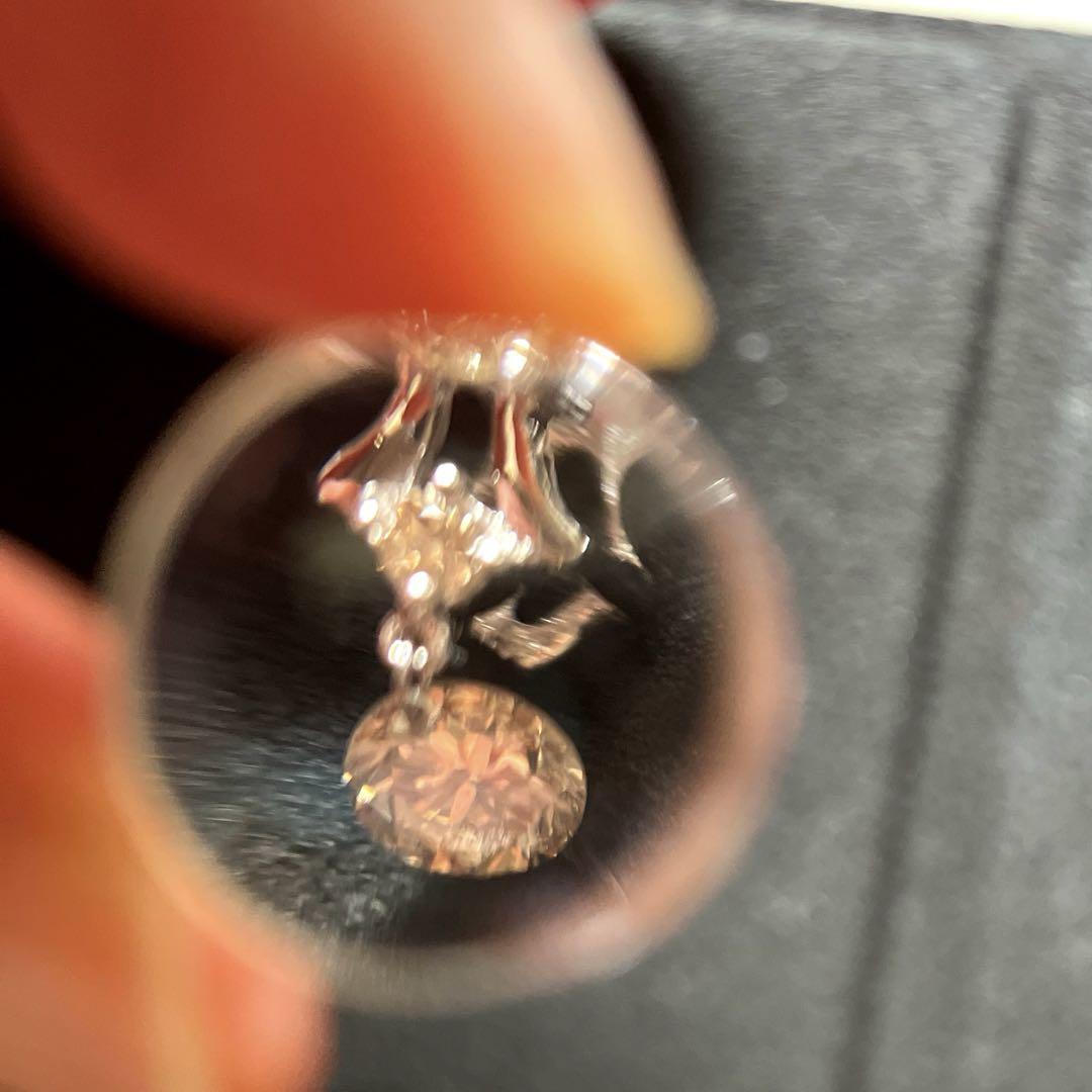 18KWG　ロシアンダイヤ　ペンダントヘッド 18K WG ブラウンダイヤ＆ロシアンダイヤペンダントヘッド