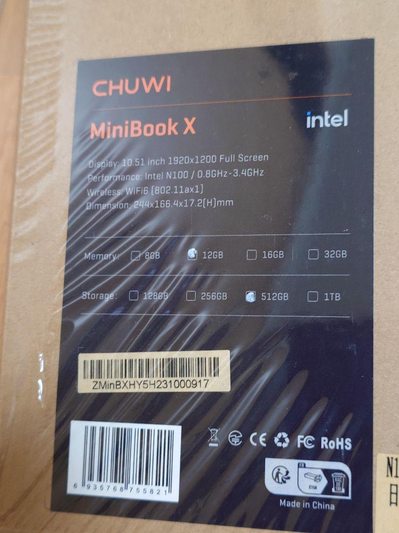CHUWI minibook X N100 画像3