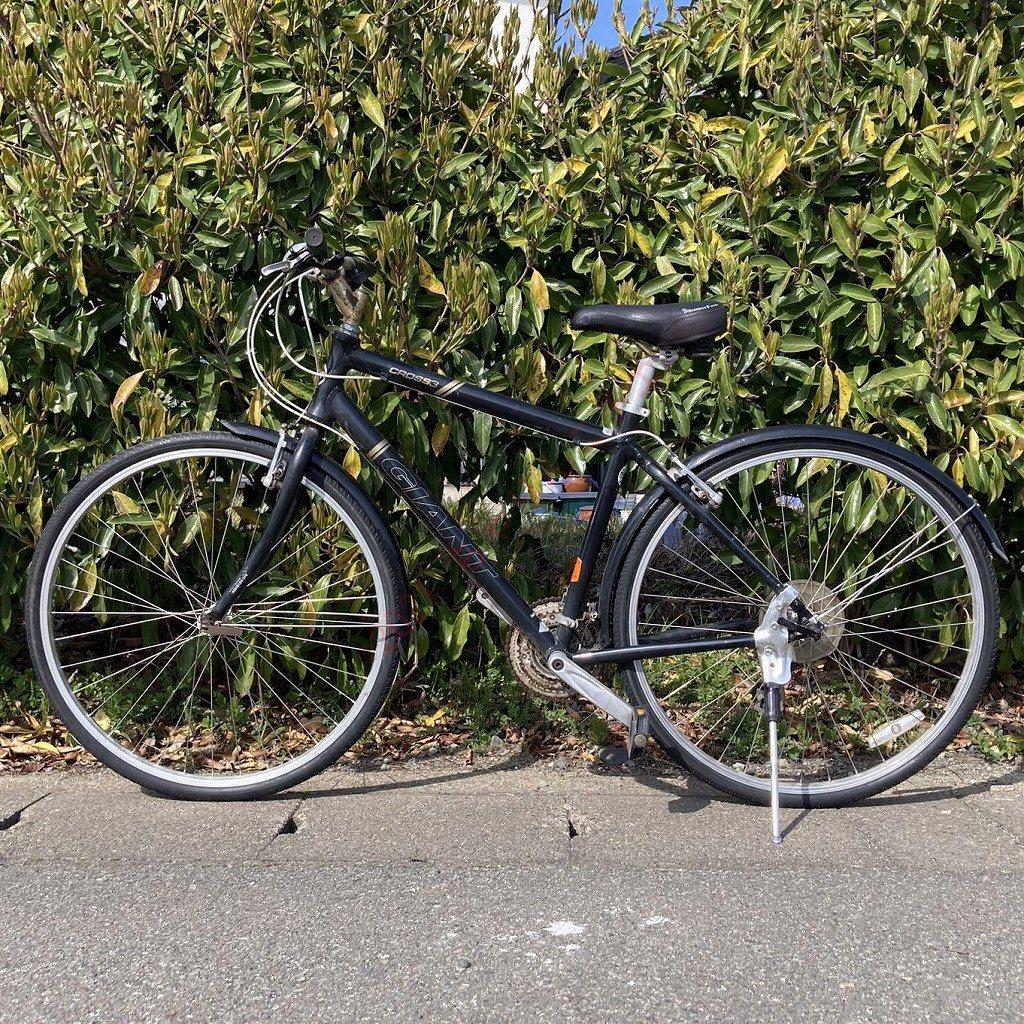 【点検/整備渡し】 21段 黒 GIANT CROSS3 クロスバイク 自転車