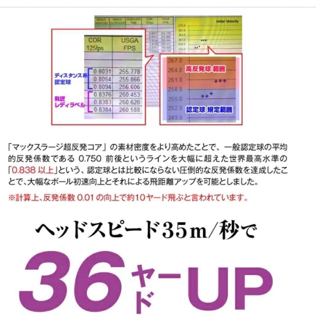★世界一飛ぶ女性用 2箱セット 高反発 球 ワークスゴルフ 飛匠プレミアムレディ