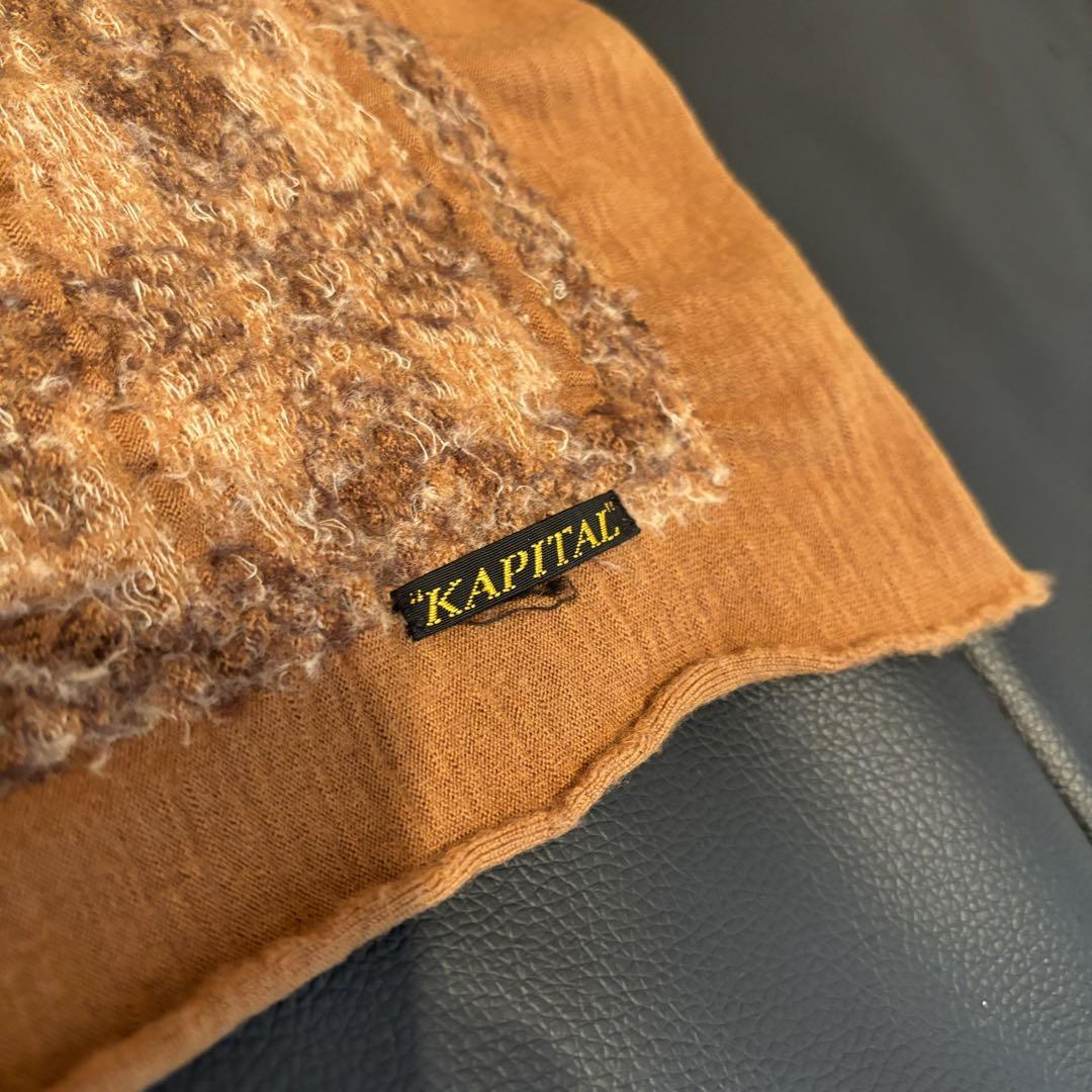 キャピタル kapital 縮絨ウールストール　マフラー