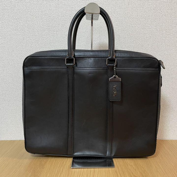【時間指定不可】 【COACH】限定お値下げ中 ★ 定番 ビジネスバッグ ★濃紺 F38768 - ビジネスバッグ