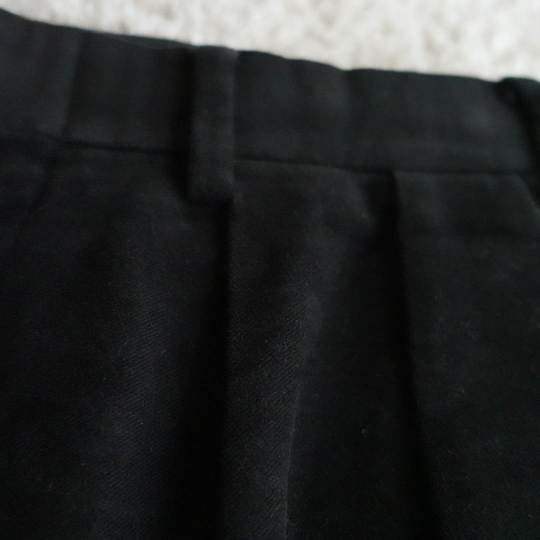 Polo Ralph Lauren ブラック　コットンネル　ワイドトラウザーズ