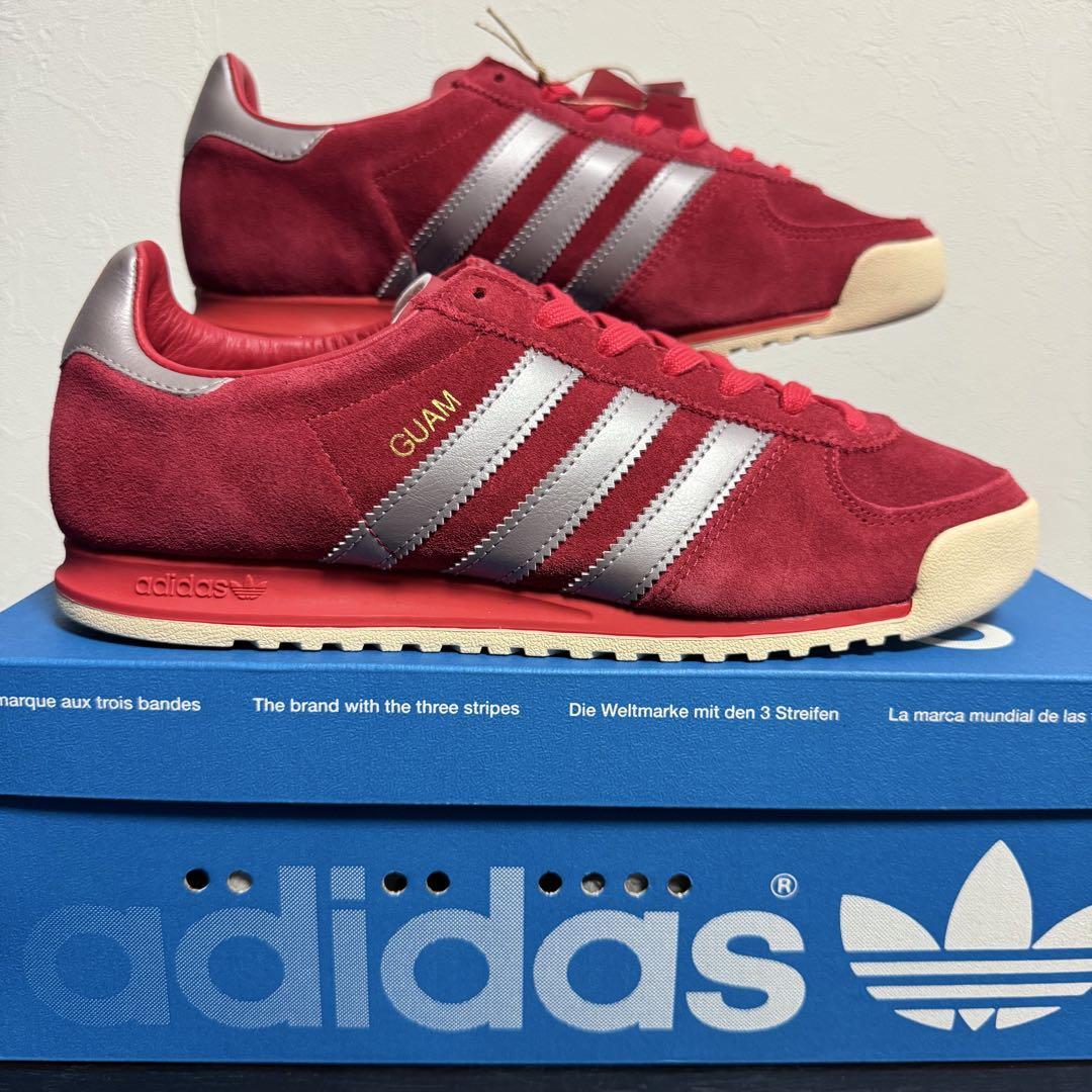 新品 ADIDAS ORIGINALS GUAM レッド シルバー 26.0cm