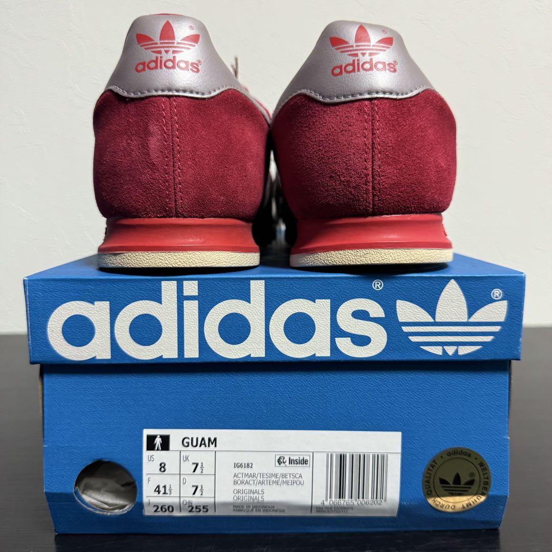 新品 ADIDAS ORIGINALS GUAM レッド シルバー 26.0cm