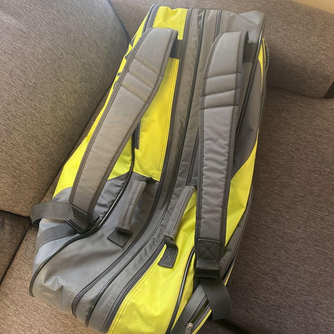 YONEX バドミントンバッグ イエロー/グレー - メルカリ