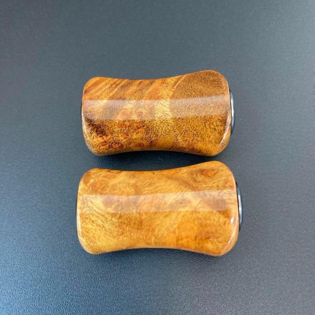 新品 ウッドノブ 木製 天然木 1個 ダイワ/シマノ対応 約6g