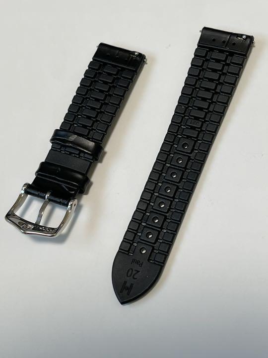 充実の品 20㎜ ブラック ヒルッシュ】Paul 【HIRSCH - レザーベルト