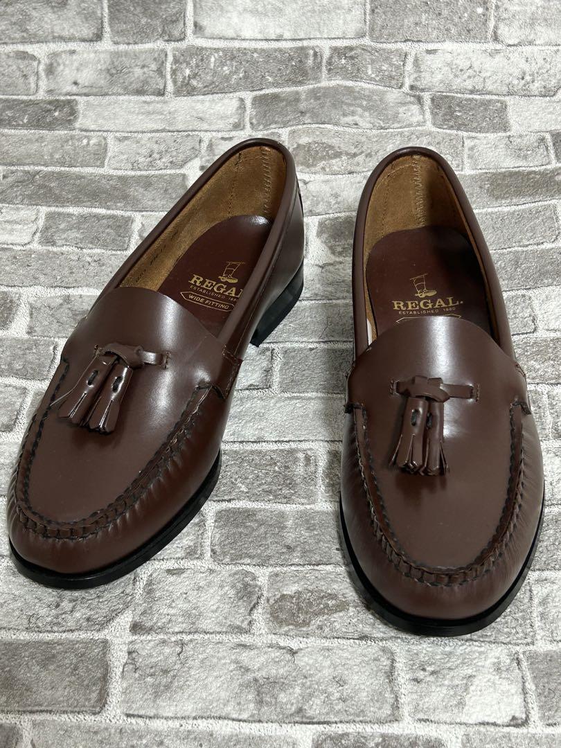 超美品 REGAL リーガル FH13 タッセルローファー ブラウン 23.5