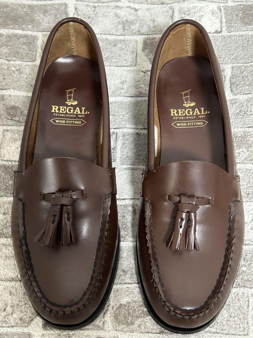 超美品 REGAL リーガル FH13 タッセルローファー ブラウン 23.5
