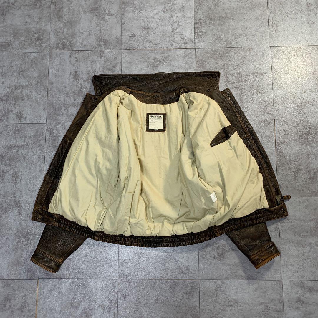 ジャケット・アウター vintage houston A-2 real leather jacket