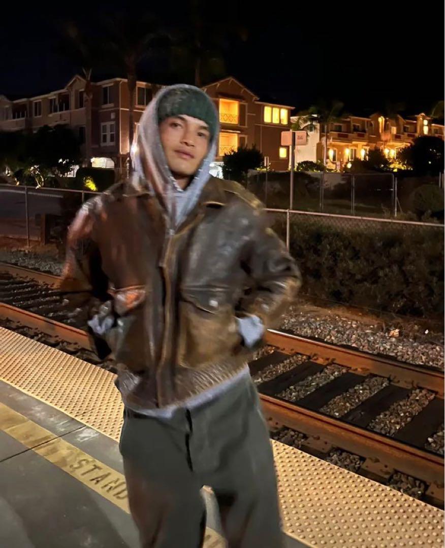 ジャケット・アウター vintage houston A-2 real leather jacket