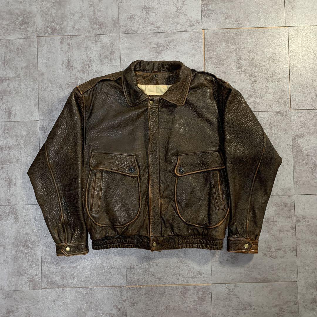 ジャケット・アウター vintage houston A-2 real leather jacket