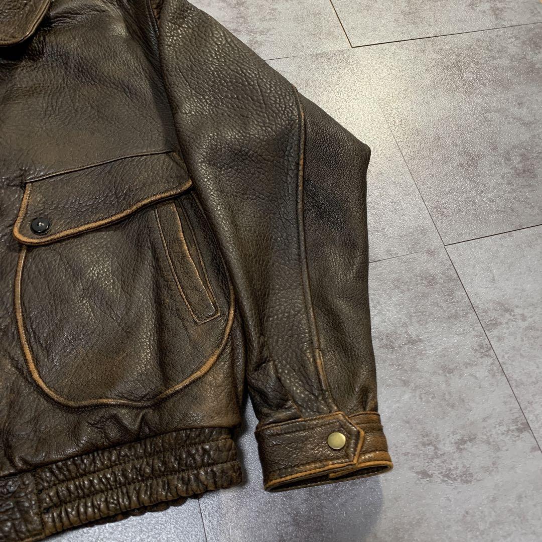 ジャケット・アウター vintage houston A-2 real leather jacket