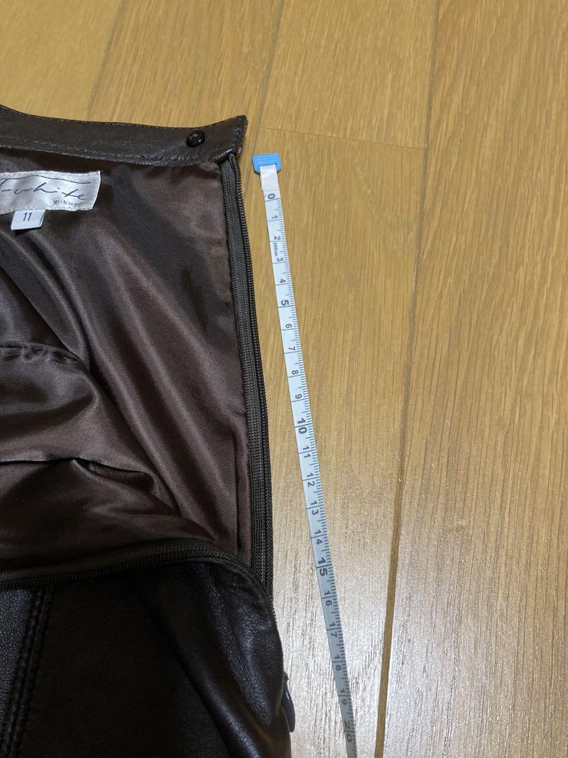 美品 羊革スカート 11号 三京商会