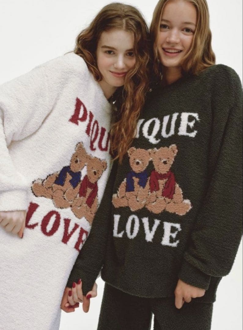 GELATO PIQUE HOLIDAY ベアジャガードワンピース 2025M gelato pique