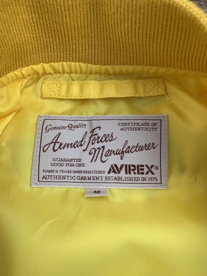 AVIREX MFG MA1 ミリタリージャケット　ワッペン　総刺繍　アメカジ