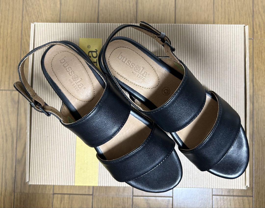 芸能人愛用のルームウェア 新品未使用】bussola 靴 ブラック サンダル レディース EU36 ブソラ 靴