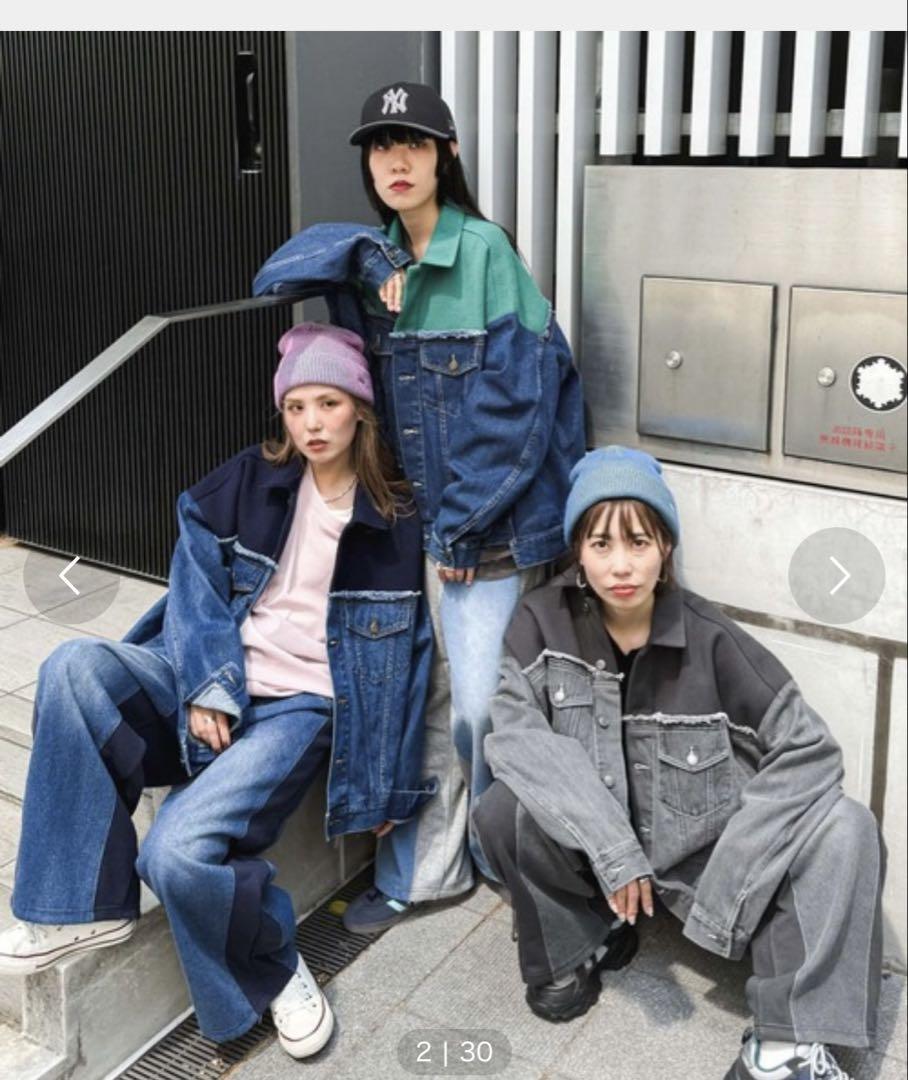 MODE NORM CORE 2025⭐︎デニムはパッチワークパンツMサイズ