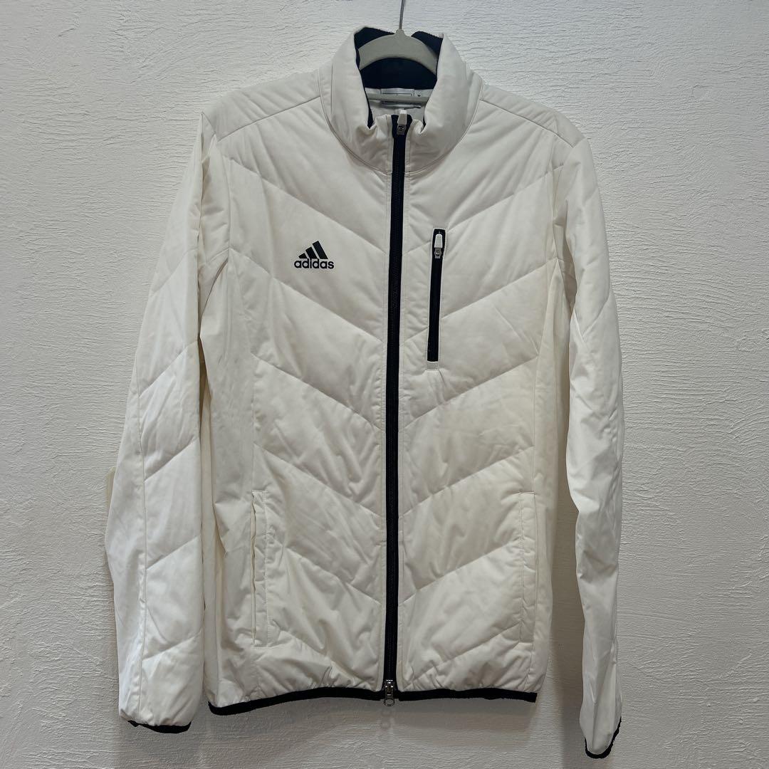 adidas ホワイト ダウンジャケット Mサイズ