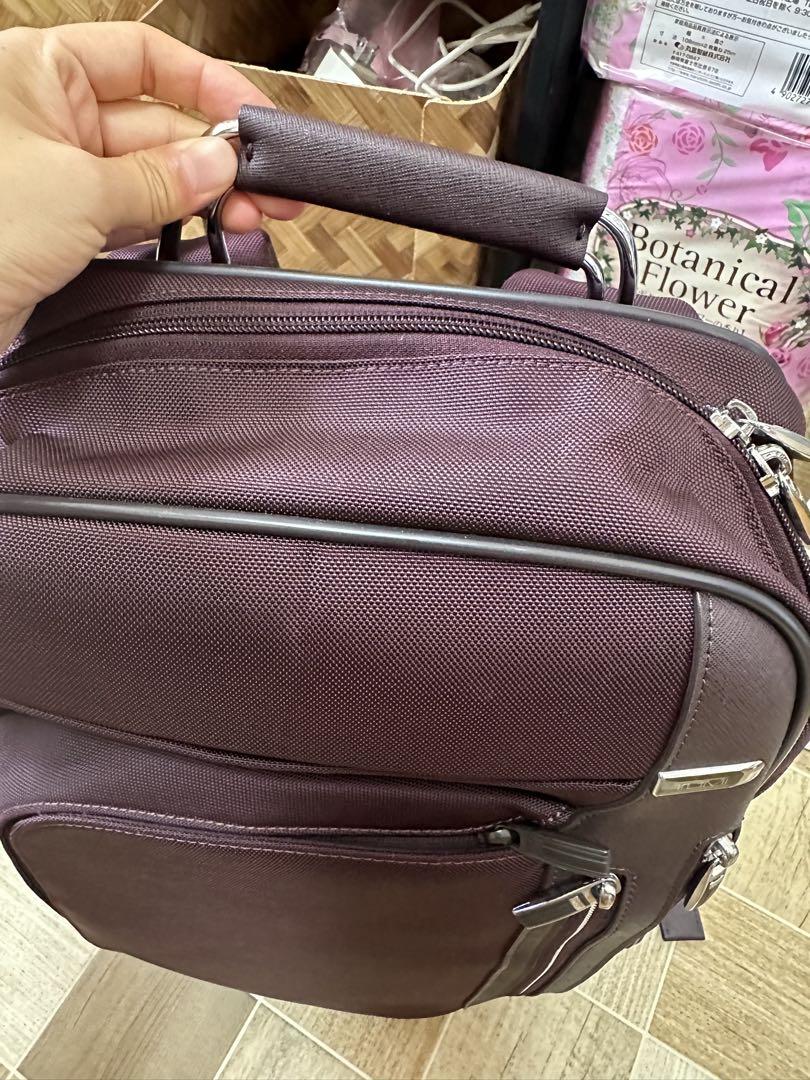 TUMI パープル ビジネスバッグ