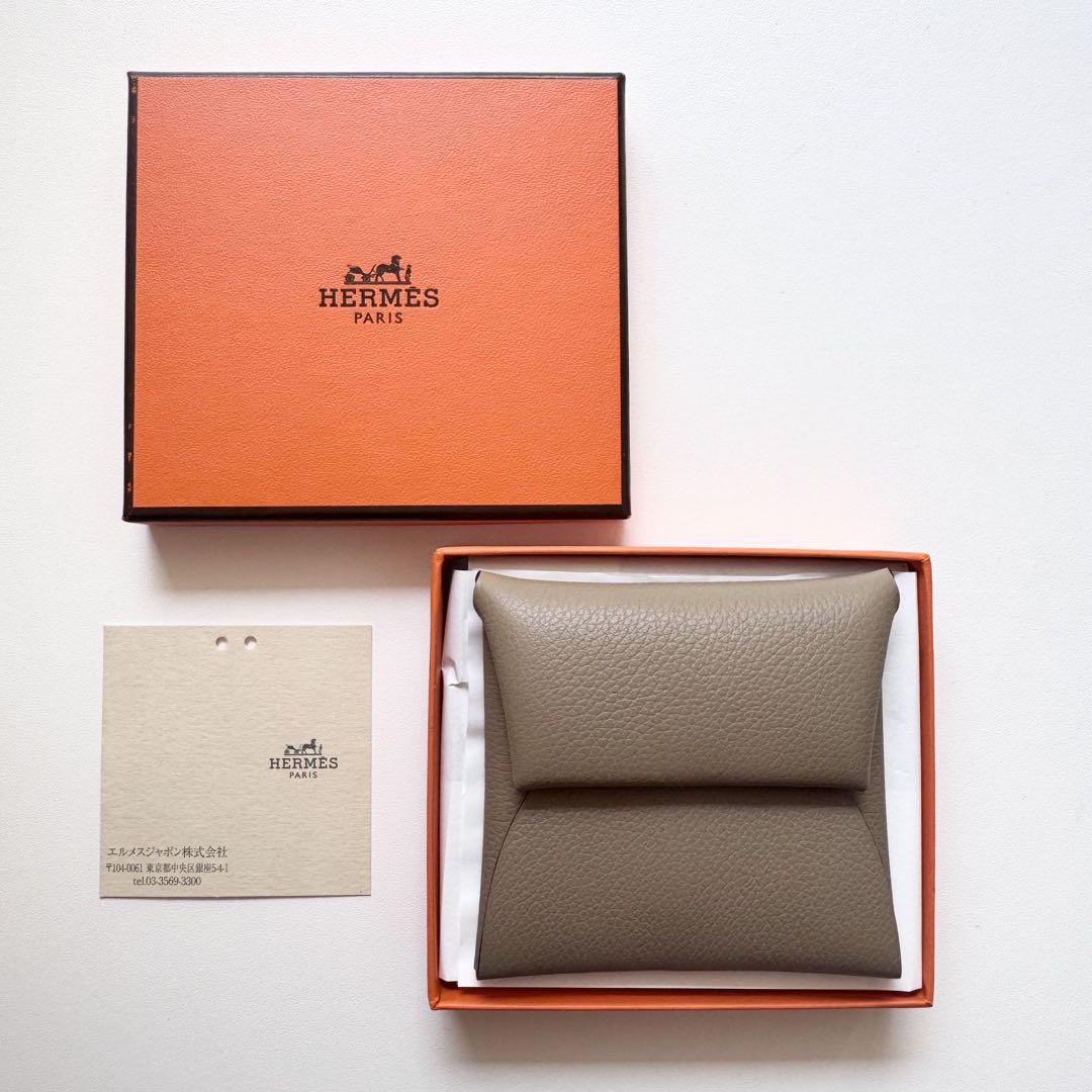 【新品2024年購入】エルメス HERMÈS バスティア ベージュマルファ エルメス Hermes HERMES コインケース BASTIA バスティア レザー
