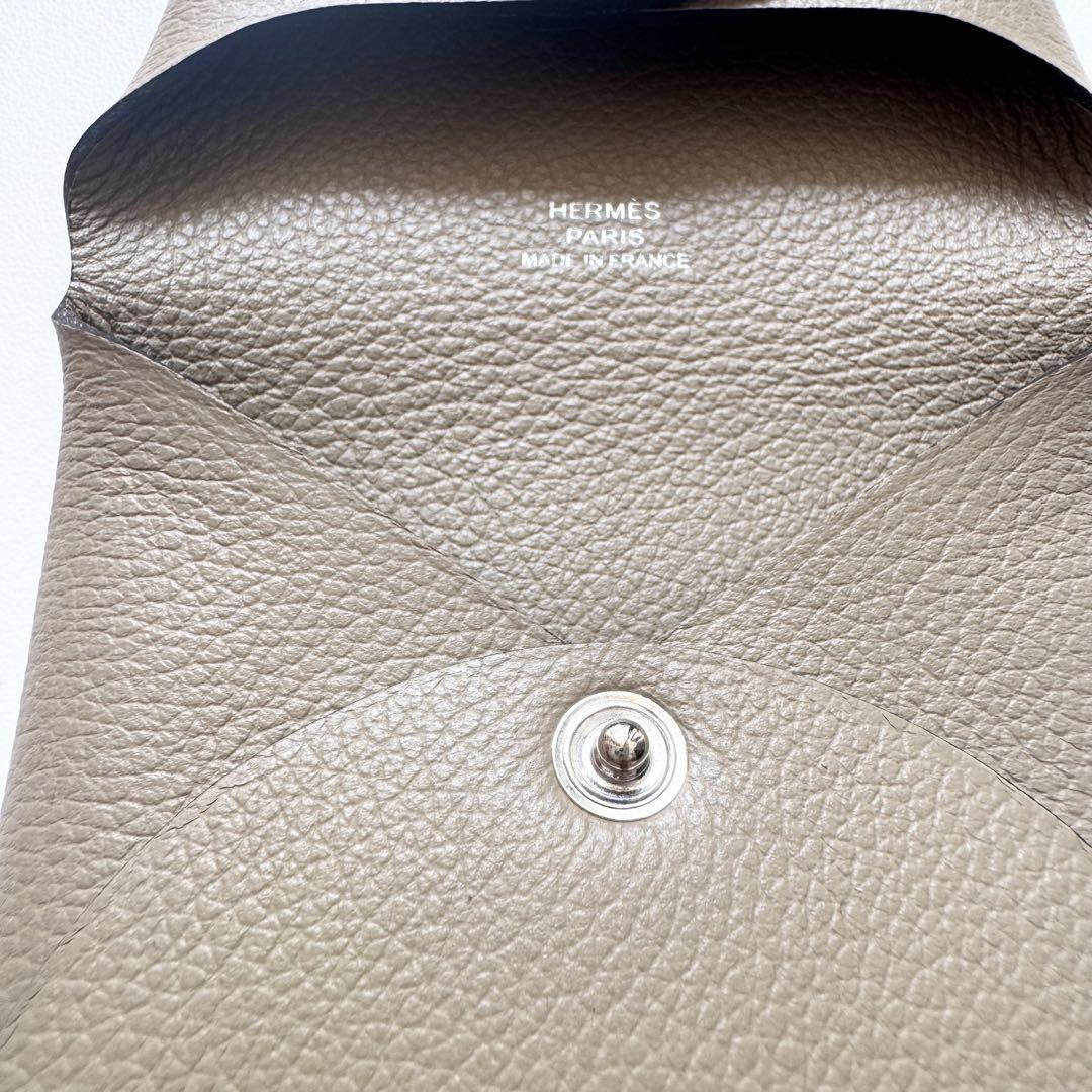 【新品2024年購入】エルメス HERMÈS バスティア ベージュマルファ エルメス Hermes HERMES コインケース BASTIA バスティア レザー