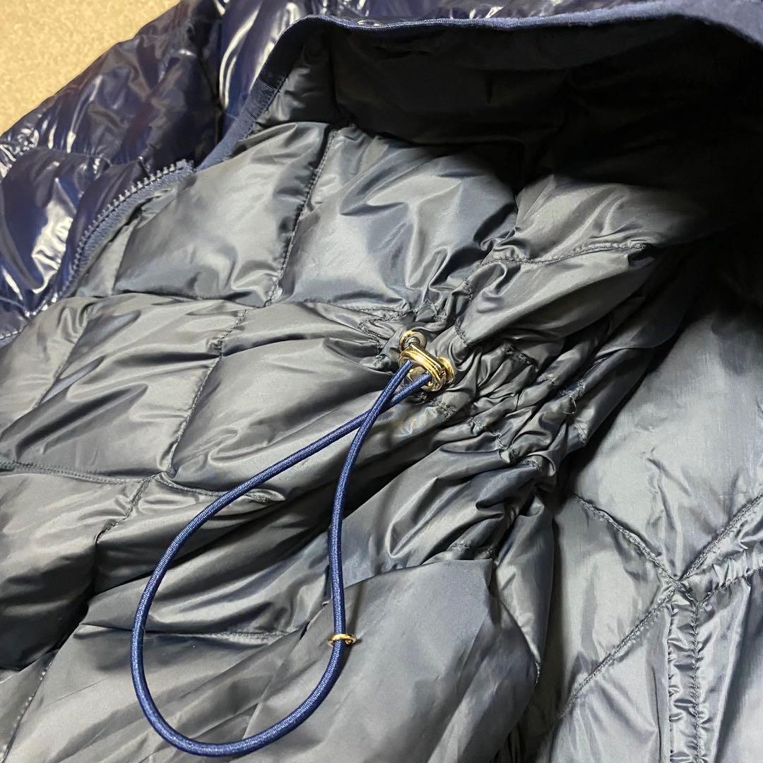 後ろ姿が可愛い☆MaxMara WEEKEND ネイビー ダウンポンチョ　L