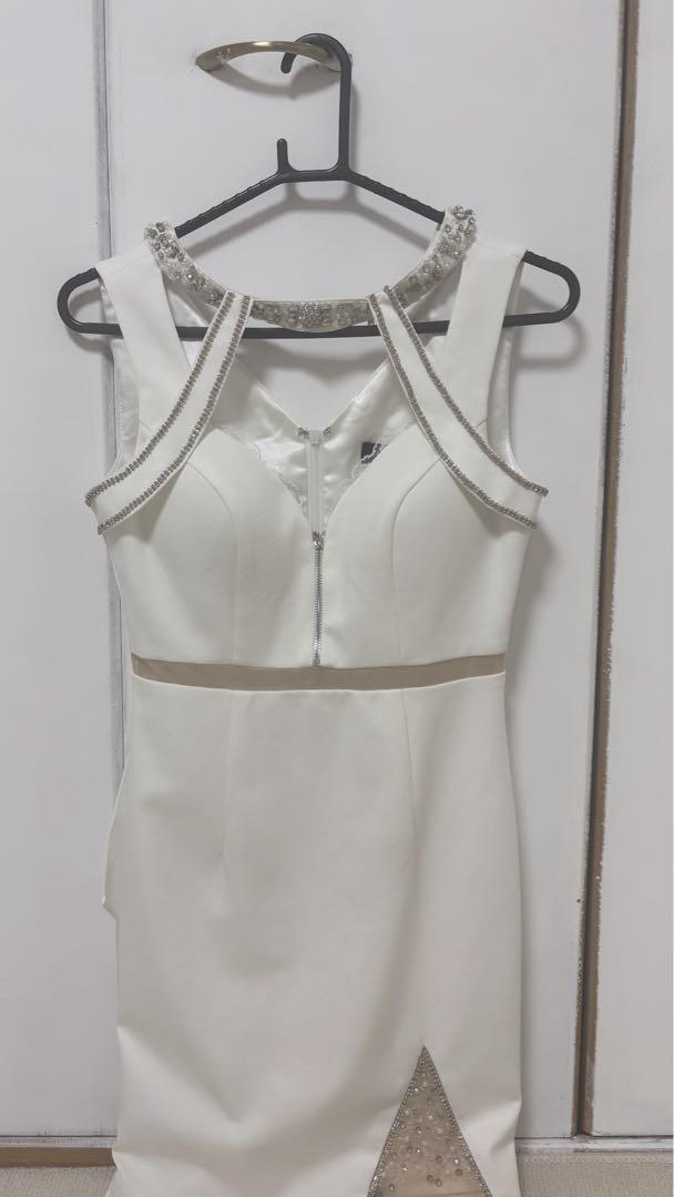 ROBE de FLEURS ホワイト キャバドレス Mサイズ