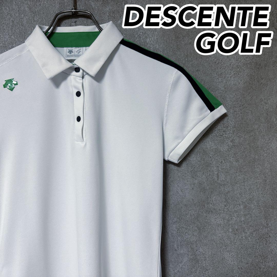 DESCENTE GOLF デサントゴルフ ロゴ 半袖 ポロシャツ ゴルフ