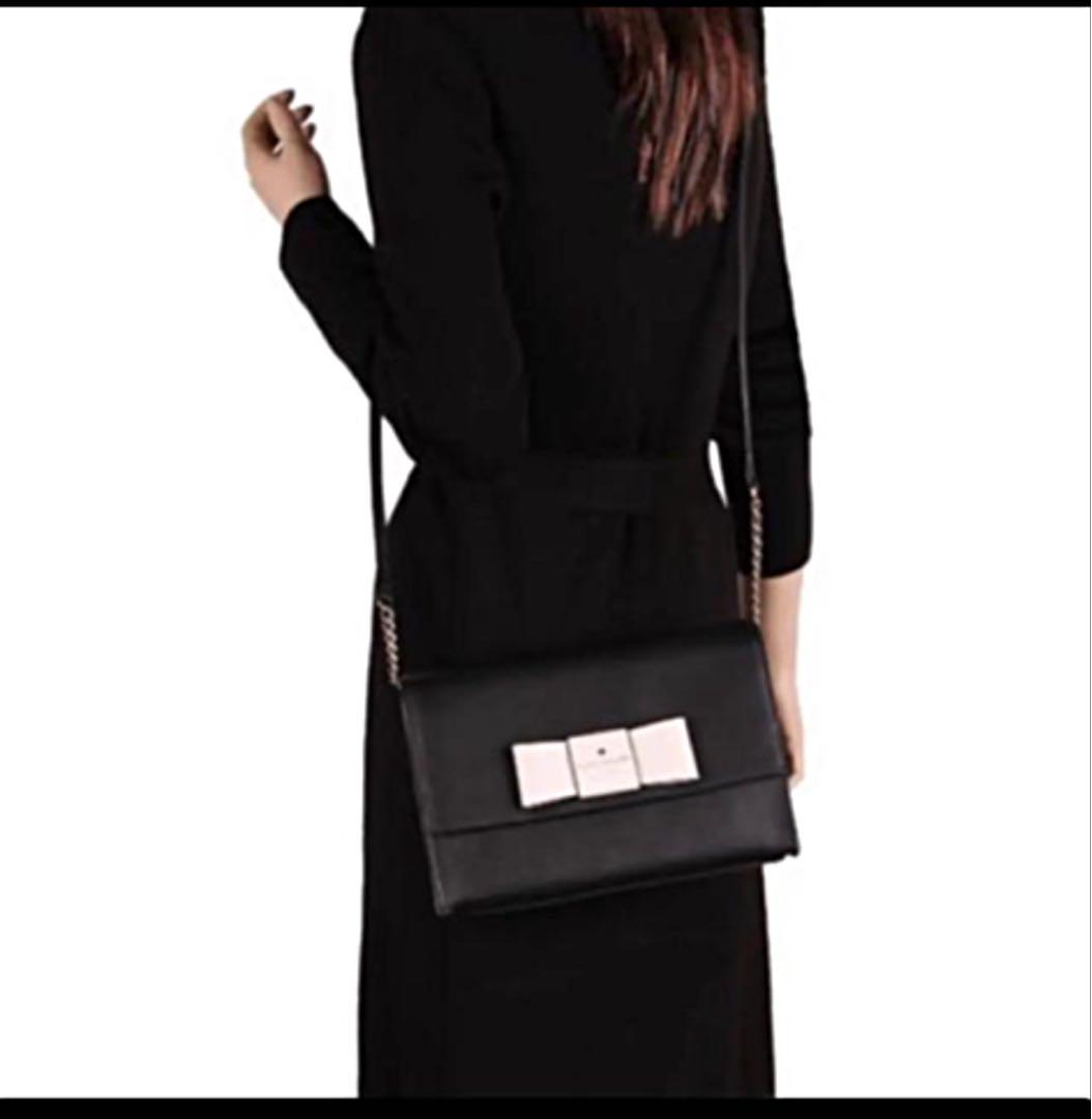 魅力的な 【新品】kate spade リボン ショルダーバッグ - ショルダーバッグ