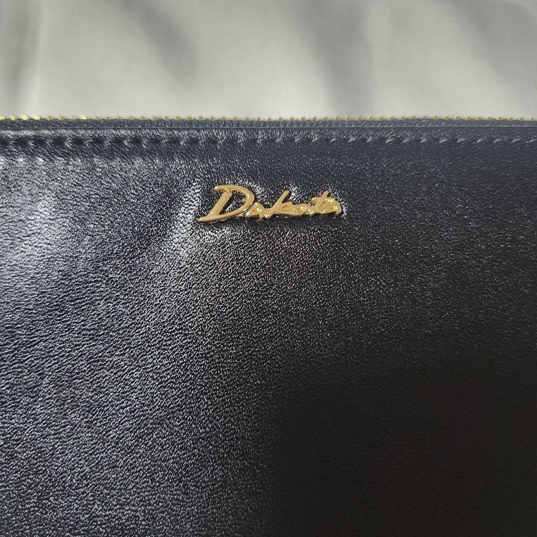 【新品未使用】Dakota　ダコタ　カリア　長財布　L字ファスナー　牛革　黒