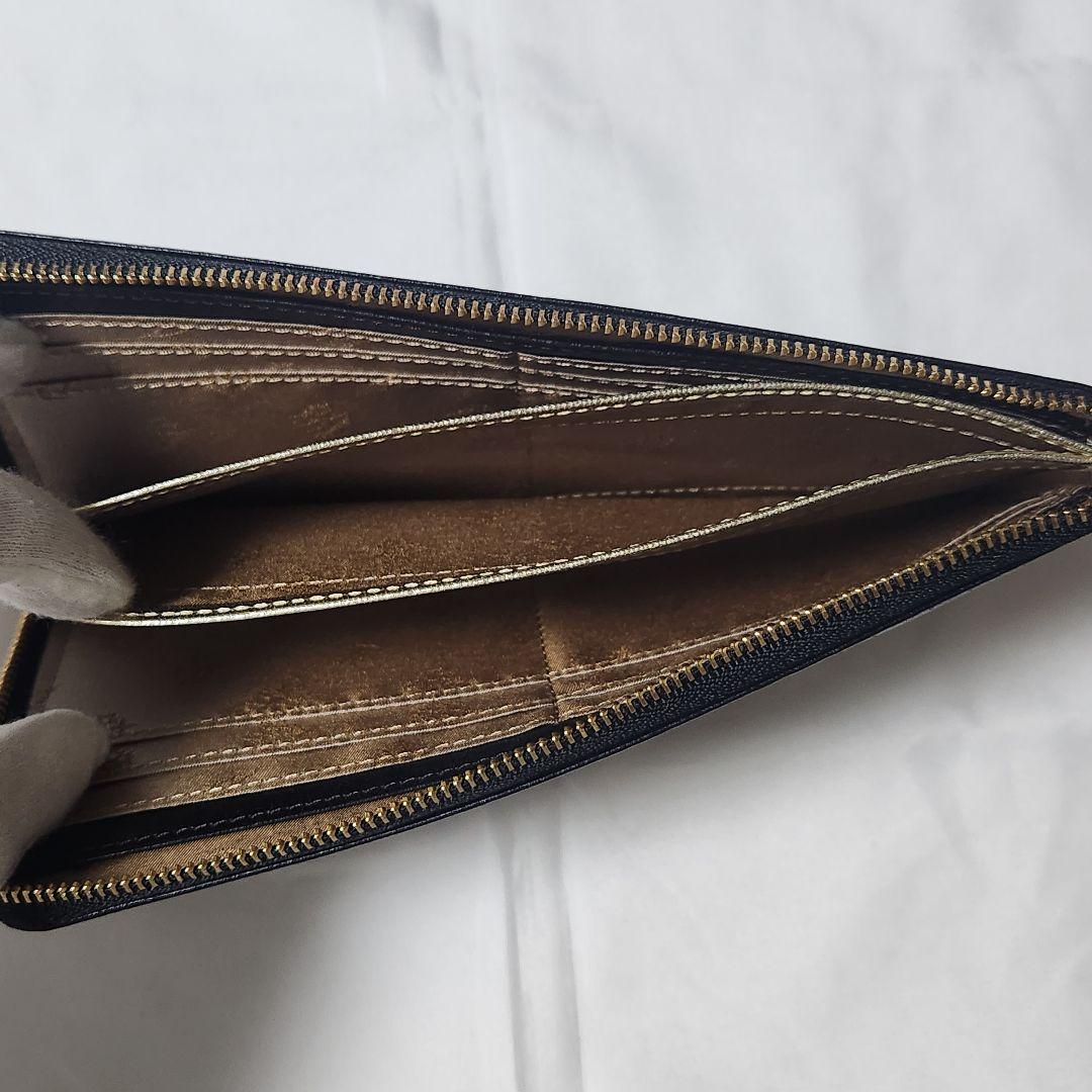 【新品未使用】Dakota　ダコタ　カリア　長財布　L字ファスナー　牛革　黒