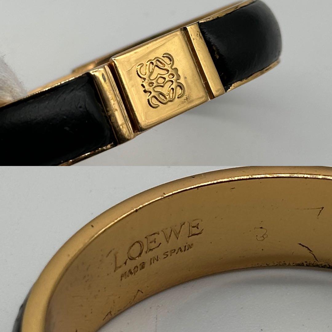 ロエベ レザーブレスレット アナグラム ブラック　黒 楽天市場】ロエベ LOEWE アナグラム ダブル ブレスレット
