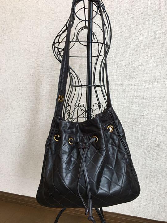 レア 美品 シャネル ショルダーバッグ 巾着 ハンドバッグ