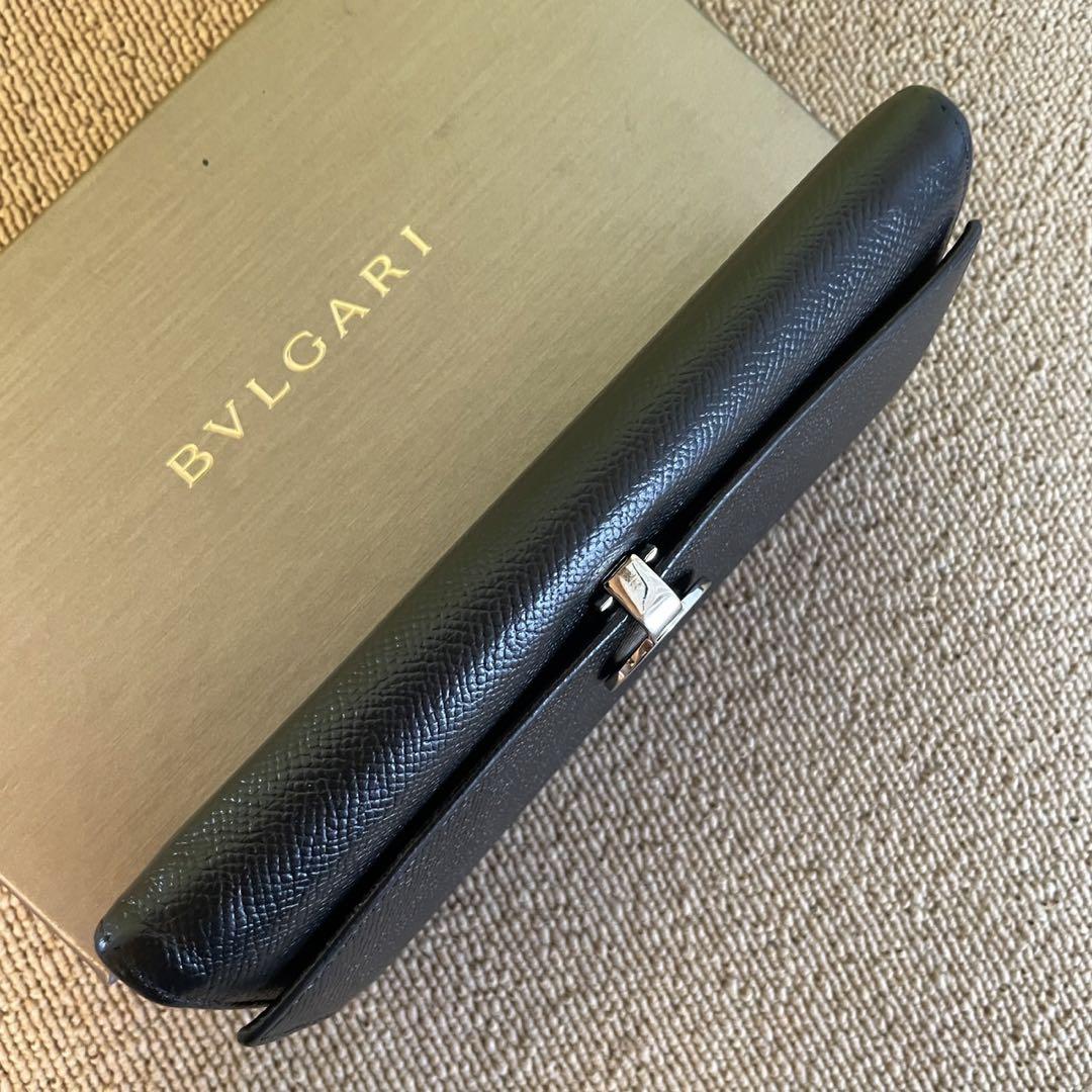 美品⭐️BVLGARI ブルガリ　 長財布　 二つ折り　 ビーゼロ　 ブラック