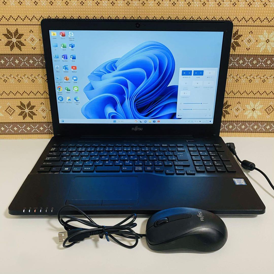 Y719 FujitsuノートパソコンSSD高速 Windows11オフィス付き
