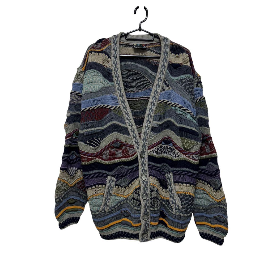coogi クージー 3Dニットカーディガン マルチ Sサイズ B10目立った傷や汚れなし