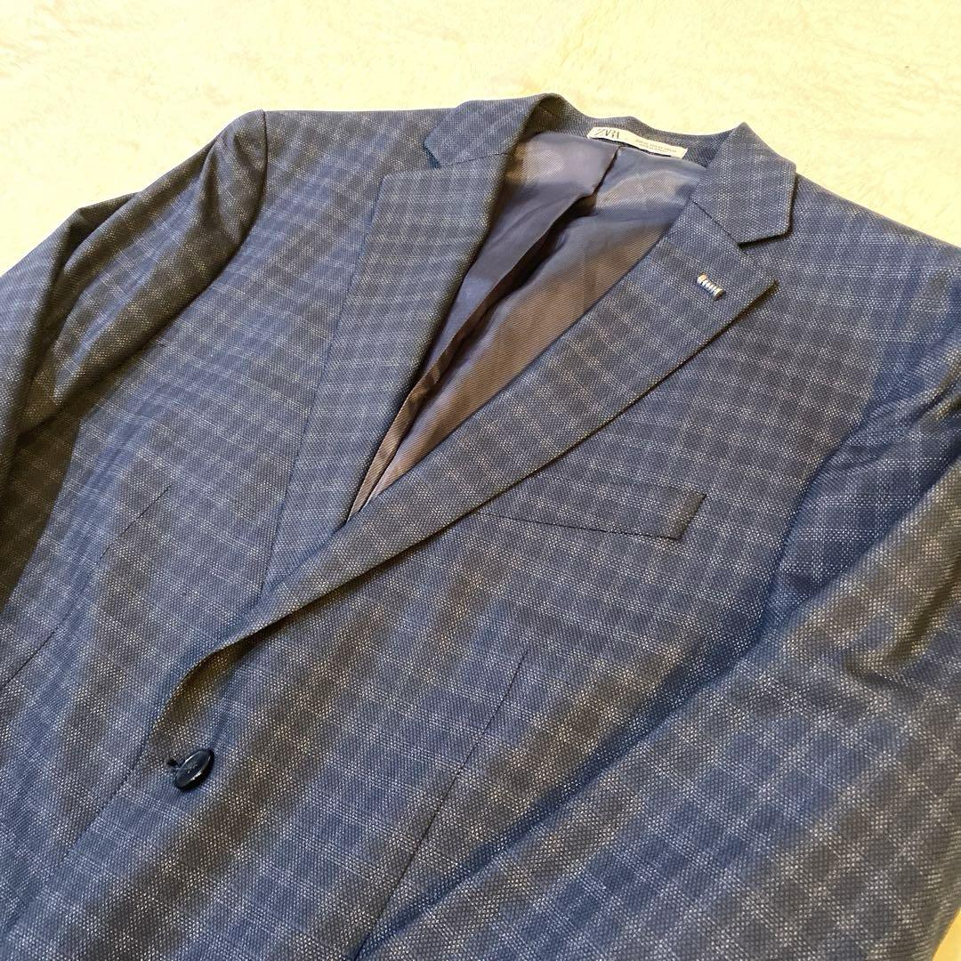 数量限定価格!! セットアップ ザラ ZARA スーツ 44 チェック スーツ
