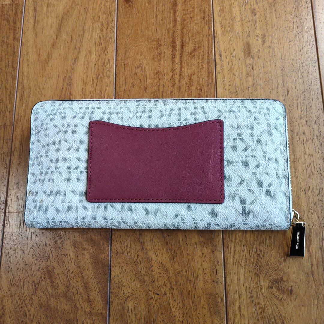 MICHAEL KORS マイケル・コース長財布 ホワイト/バーガンディ MICHAEL KORS マイケル・コース長財布 ホワイト/バーガンディ