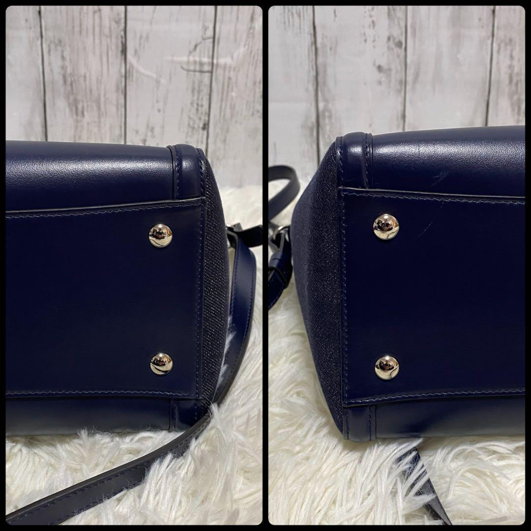 極美品✨Salvatore Ferragamo ハンドバッグ デニム エイミー