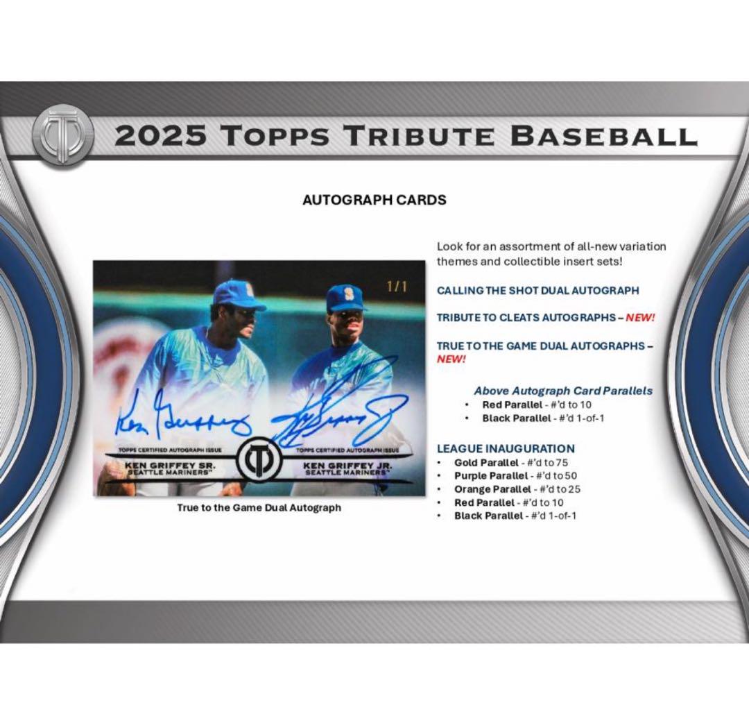 4BOX 2025 Topps Tribute トレーディングカード - メルカリ